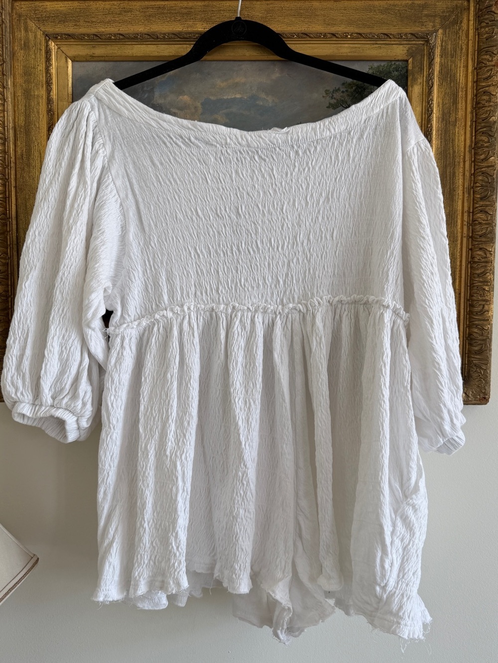 Free People Beach Beyond Obsessed Shorts Romper. Ruched/ frayed detail. Medium.